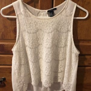 Lace Forever 21 Crop top